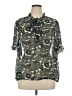 ModCloth Paisley Green Short Sleeve Blouse Size 1X - photo 1