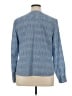 Talbots Checkered-gingham Blue Long Sleeve Blouse Size XL - photo 2