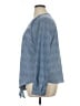 Talbots Checkered-gingham Blue Long Sleeve Blouse Size XL - photo 5
