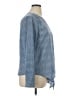 Talbots Checkered-gingham Blue Long Sleeve Blouse Size XL - photo 4