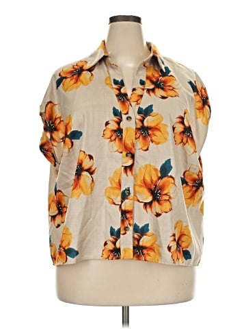 New York Clothing Co. Short Sleeve Blouse (view 1)