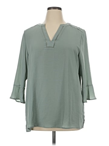 Maurices 3/4 Sleeve Blouse (view 1)