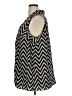 Poema 100% Polyester Chevron-herringbone Black Sleeveless Blouse Size 1XL/1X - photo 5