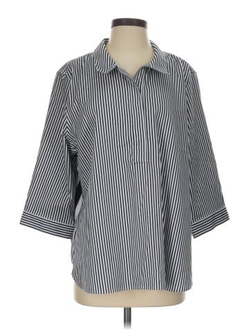 Chico's 3/4 Sleeve Button-Down Shirt (view 1)