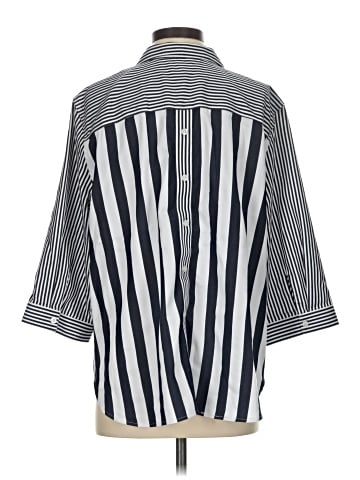 Chico's 3/4 Sleeve Button-Down Shirt (view 2)