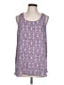 Ann Taylor LOFT 100% Polyester Blue Sleeveless Top Size L - photo 1