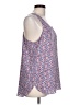 Ann Taylor LOFT 100% Polyester Blue Sleeveless Top Size L - photo 4