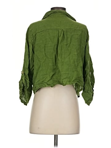 MADE IN ITALY 3/4 Sleeve Button-Down Shirt (view 2)