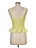 Topshop 100% Polyester Green Sleeveless Blouse Size 6 - photo 2