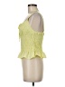Topshop 100% Polyester Green Sleeveless Blouse Size 6 - photo 5