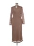 Connected Apparel 100% Polyester Tweed Brown Casual Dress Size 16 - photo 2