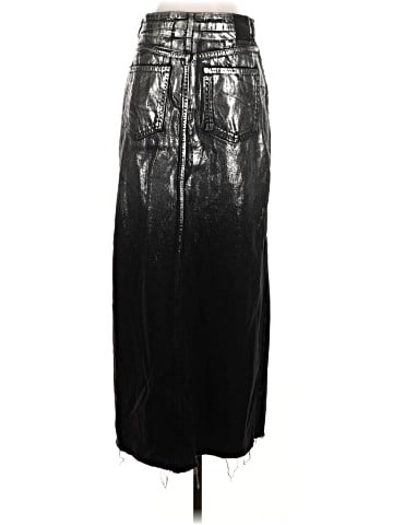 Zara Faux Leather Skirt (view 2)