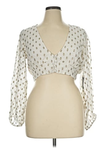 Lulus 3/4 Sleeve Blouse (view 1)