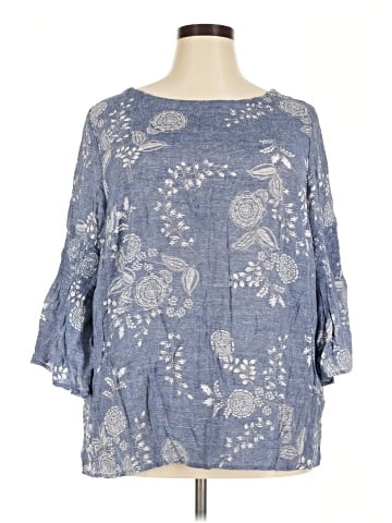 Como Vintage 3/4 Sleeve Blouse (view 1)