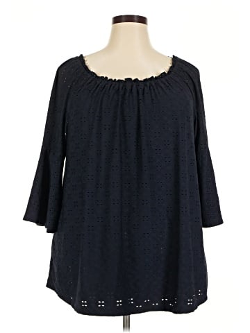 Catherines 3/4 Sleeve Blouse (view 1)