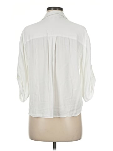 Rose + Olive 3/4 Sleeve Button-Down Shirt (view 2)