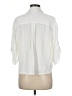 Rose + Olive Ivory 3/4 Sleeve Button-Down Shirt Size M - photo 2