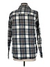L.L.Bean 100% Cotton Plaid Gray Long Sleeve Button-Down Shirt Size M - photo 2