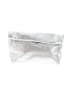 Topshop 100% Leather Silver Leather Clutch One size - photo 2