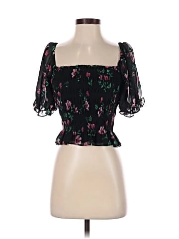 WAYF Short Sleeve Blouse (view 1)