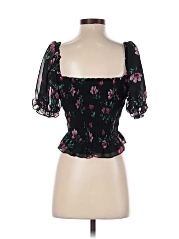 WAYF Short Sleeve Blouse (view 2)