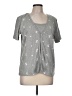 Basic Editions Stars Gray Short Sleeve Top Size M - photo 1