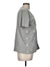 Basic Editions Stars Gray Short Sleeve Top Size M - photo 4