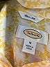Talbots 100% Silk Print Yellow Short Sleeve Silk Top Size 12 - photo 7