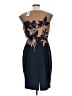 Connected Apparel Brown Cocktail Dress Size 10 (petite) - photo 2