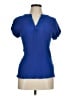 Mine Blue Short Sleeve Blouse Size M - photo 1
