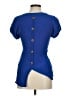 Mine Blue Short Sleeve Blouse Size M - photo 2