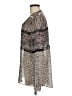 Veronica Beard 100% Silk Silver Long Sleeve Silk Top Size 8 - photo 6