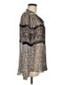 Veronica Beard 100% Silk Silver Long Sleeve Silk Top Size 8 - photo 5