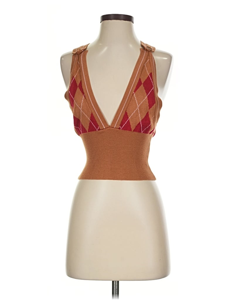 Pre-owned Silence And Noise Sweater Vest In Brown