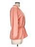 J.Crew 100% Polyester Orange 3/4 Sleeve Blouse Size 12 (tall) - photo 4