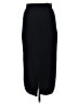 Babaton Solid Black Wool Skirt Size M - photo 2