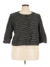 Talbots 100% Cotton Stripes Black Blazer Size 18 Petite - photo 1