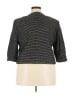 Talbots 100% Cotton Stripes Black Blazer Size 18 Petite - photo 2