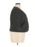 Talbots 100% Cotton Stripes Black Blazer Size 18 Petite - photo 4