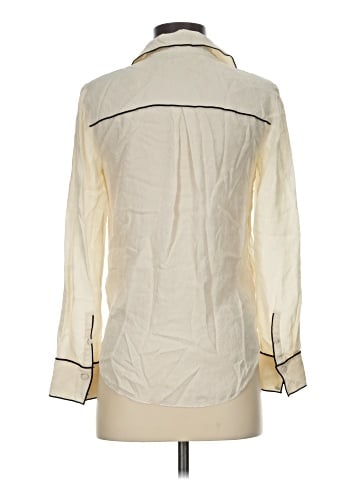 Veronica Beard Long Sleeve Silk Top (view 2)