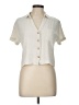 Love Notes Ivory Short Sleeve Blouse Size L - photo 1