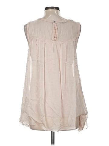 MADE IN ITALY Sleeveless Silk Top (view 2)