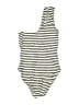 J.Crew Stripes Ivory One Piece Swimsuit Size 6 - photo 2