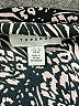 Topshop 100% Polyester Animal Print Black Long Sleeve Blouse Size 8 - photo 7