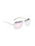 Diane von Furstenberg Silver Sunglasses One size - photo 1
