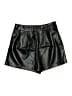 Missguided 100% Polyurethane Metallic Black Shorts Size 4 - photo 1