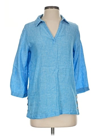 Tahari 3/4 Sleeve Button-Down Shirt (view 1)