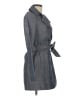 Express 100% Polyester Gray Trenchcoat Size XXS - photo 4