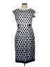 Connected Apparel Polka Dots Gray Cocktail Dress Size 10 - photo 1