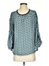 Max Studio 100% Polyester Blue 3/4 Sleeve T-Shirt Size S - photo 1
